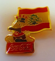Coca-Cola 1984 Olymypic International  Flag Lapel Pin   LEBANON - £2.96 GBP