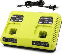 Energup Replacement 2Port P117 Dual Chemistry 18V Battery Charger for Ryobi 18V - $47.99