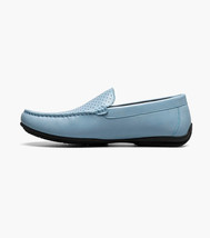 Stacy Adams Conroy Moc Toe Perf Slip-On Casual Shoes Light Blue  25702-459 image 5