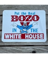 Vtg Bozo the Clown Sign Put Bozo in the White House Parody Original Prom... - $40.47 CAD