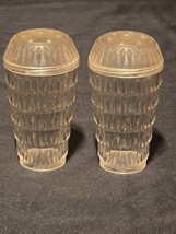 Vintage Clear Lucite Tiered Diamond Cuts Salt and Pepper Shakers - Actio... - $171.86 MXN