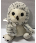 Shining Stars RUSS Berrie Snowy Owl Black Spots White 8” Plush Stuff Ani... - $150.53 MXN