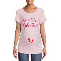 Time and Tru Women’s Maternity Graphic T-shirt, Color Pink Size M (8-10) - £11.93 GBP