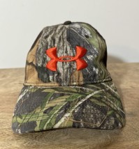 Under Armour Hat Cap Stretch Fit L/XL Camo Green Brown Hunting Outdoors ... - $19.79