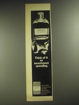 1974 Givenchy Gentleman Eau de Toilette Ad - Think of it as investment spending - $18.49
