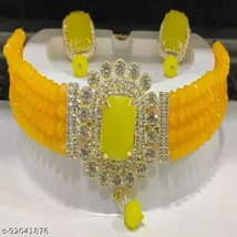 Kundan Bridal Jewelry Set Choker Necklace Earrings Dulhan Party Wedding Wear45 - £9.73 GBP