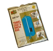Vintage Heavy Duty Vinyl Garment Bag Navy Blue 53 x 22 x 4 Kmart New NOS - $258.35 MXN