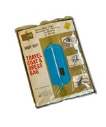 Vintage Heavy Duty Vinyl Garment Bag Navy Blue 53 x 22 x 4 Kmart New NOS - $258.35 MXN