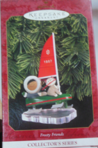 Hallmark Keepsake Ornament 1997 Frosty Friends #18 - Ice Sailing-QX6255 - £15.48 GBP
