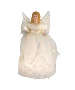 Kurt S. Adler Gold And Ivory Angel Lighted Tree Topper - £29.30 GBP