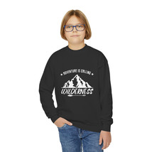 Youth Adventure Crewneck: &quot;Adventure is Calling&quot; Wilderness Graphic - $27.81+