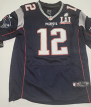 Tom Brady New England Patriots football jersey size 40 Nike NFL superbowl LII - £66.27 GBP