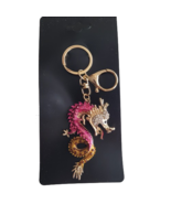 Dragon 3D Shaped Keychain Crystal Bling Bling Rhinestone Keyring Handbag... - $19.13 CAD