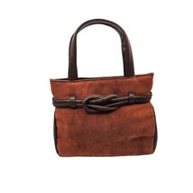 Victorias Secret Womens Top Handle Purse Shoulder Bag Dark and Light Brown - $18.79