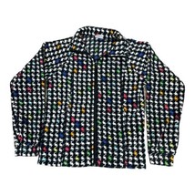 Columbia Jacket Girls 14 16 Multicolor Full Zip Pockets Fleece Embroidered Logo - £22.00 GBP