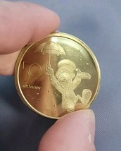 Disney Parks 50th Anniversary Medallion 1.5&quot; Coin Jiminy Cricket Collectible - £10.15 GBP