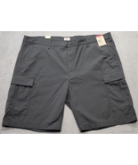 Levi&#39;s Carrier Cargo Shorts Men&#39;s 48 Gray Solid Flat Front Regular Fit C... - €29,29 EUR