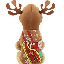 Winter Dog Cat Clothes Christmas Rein Costume Funny Pet Elk Cosplay Caot  Fleece - £49.38 GBP