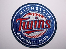 Minnesota Twins~Embroidered PATCH~3 1/2" Round~Iron Sew On~MLB~Ships FREE - £3.67 GBP