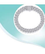 Cuban Chain with Diamond Design Exquisite Fashion Bracelet - $3,735.43 MXN+