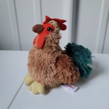 Aurora Mini Flopsie Cocky Rooster 6&quot; Stuffed Animal Plush Toy Bird Chicken - $9.79