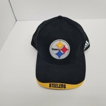 Pittsburgh Steelers NFL Adidas Strapback Adjustable Hat, Black Base - £13.74 GBP