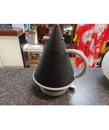 Vtg MCM K Shigeto Coffee Carafe Thermos Crown Corning Japan Black Thermique - $54.27 CAD