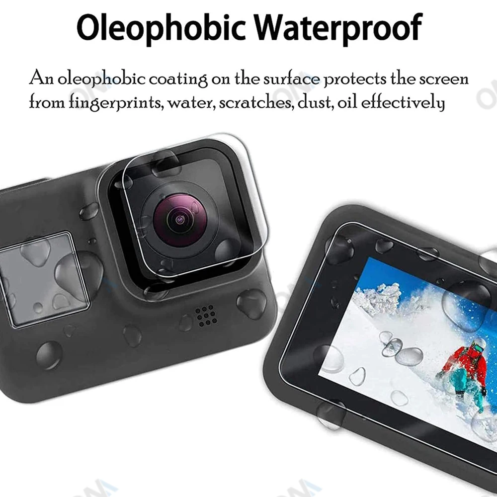 Sporting Go Pro Hero 10 9 8 Tempered GlA Screen Film Protector For Gopro Hero 10 - £23.90 GBP