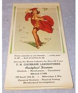 Vintage Gil Elvgren Girl Pin Up Art Advertising Calendar Memo Pad 1960-61 - $11.95