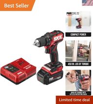 PWR CORE 20V Brushless Compact Drill Driver Kit - 1/2" Keyless Chuck &amp; L... - $179.68