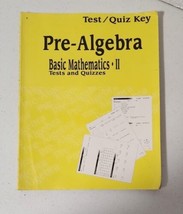 Abeka A Beka Book Pre-Algebra  Math II TEACHER KEY Tests &amp; Quizzes 25798... - $10.92