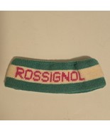 Vintage 1980s Rossignol Headband Ski Snowboard Spell out Pink Blue White... - $67.81