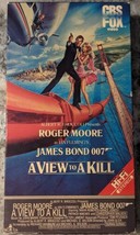 RARE CBS FOX James Bond View to a Kill VHS film 85 Roger Moore 007 Tanya... - £7.79 GBP