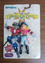 Vintage Lot of Four 1992 Justoys Pirates Captain Roger Malestrom Bend-Ems Figure - £15.44 GBP