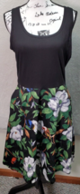 Kira Sheath Dress Womens Large Black Hawaiian Sleeveless Round Neck Side Zipper - £18.39 GBP