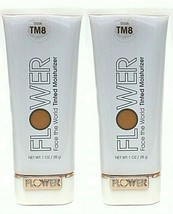 ( LOT of 2 ) Flower Tm8 Face the World Tinted Moisturizer 1oz Each New S... - $525.23 MXN