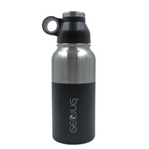 Brentwood GeoJug 40oz Stainless Steel Vacuum Insulated Water Bottle, Black - £51.78 GBP