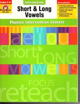 Phonics Intervention Centers Short and Long Vowel Grades 4 to 6 - £10.67 GBP