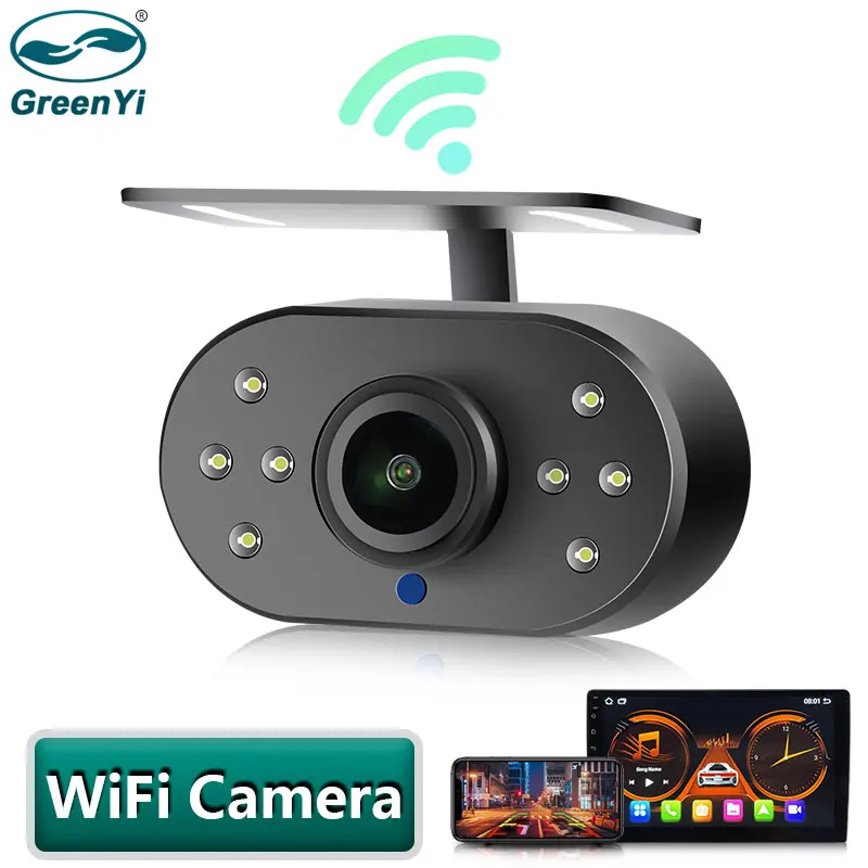 GreenYi HD 720 Universal Wireless 5G WiFi Car DVR Recorder LED Rear/Front View - £45.03 GBP