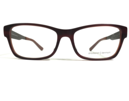 Prodesign Denmark 1728-1 c.4034 Eyeglasses Frames Brown Red Square 55-16... - $93.32