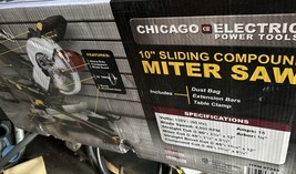 Chicago Electric Power Tools 10&quot; Inch Sliding Compound Miter Saw (SKU 57... - $1,824.42 MXN