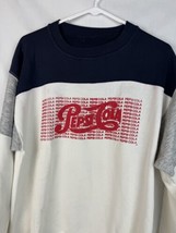 Vintage Pepsi Cola Sweatshirt Crewneck Soda Pop Promo Medium USA 80s 90s - £38.32 GBP