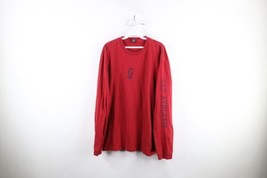 Vintage 90s Gap Mens Large Distressed Spell Out Baggy Fit Long Sleeve T-Shirt - £38.91 GBP