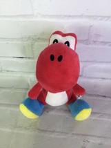 Super Mario Bros Red Yoshi Licensed Stuffed Animal Plush Toy 2015 - $10.39
