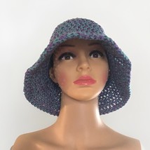 summer hats for women  Crochet Bucket Hat Beach Hats Cotton Yarn - $44.55