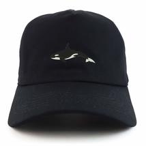 Trendy Apparel Shop Orca Killer Whale Unstructured 5 Panel Dad Baseball Cap - Bl - £15.71 GBP
