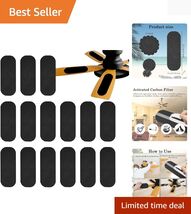 15 Pack Activated Carbon Ceiling Fan Filters for Fresh Clean Air - Easy ... - $64.30