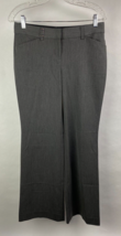 Express Design Studio Womens 2S Editor Solid Gray Flat Front Dress Pants - £12.02 GBP