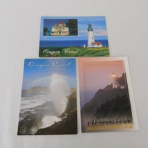 Lot of 3 Oregon Coast Lighthouse Postcards Newport Heceta Head Depoe Bay... - £6.29 GBP