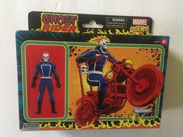 NEW Marvel Legends Retro 375 Collection Ghost Rider 3.75&#39;&#39; Figure &amp; Bike - £22.35 GBP